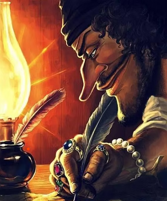 Blackbeard Writing